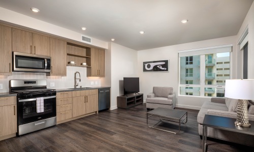 Model Kitchen at The Eden Apartments in Los Angeles, CA Model Kitchen at The Eden Apartments in Los Angeles, CA