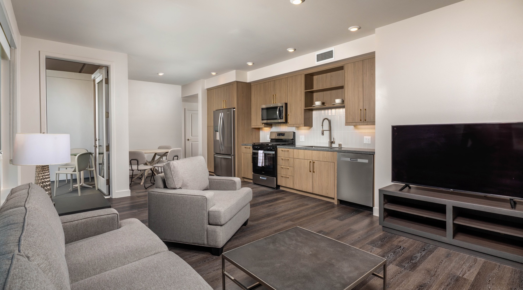 Model Unit at The Eden Apartments in Los Angeles Model Unit at The Eden Apartments in Los Angeles