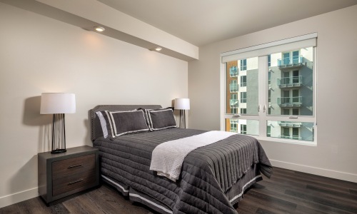 Bedroom at The Eden Apartments in Los Angeles Bedroom at The Eden Apartments in Los Angeles